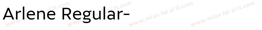 Arlene Regular字体转换